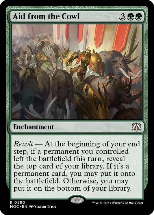 Image for Aid from the Cowl (290) (Commander: March of the Machine) - Magic: The Gathering