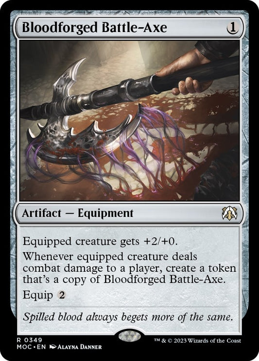 Image for Bloodforged Battle-Axe (349) (Commander: March of the Machine) - Magic: The Gathering