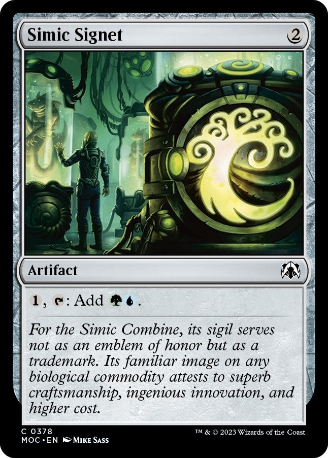 Image for Simic Signet (378) (Commander: March of the Machine) - Magic: The Gathering