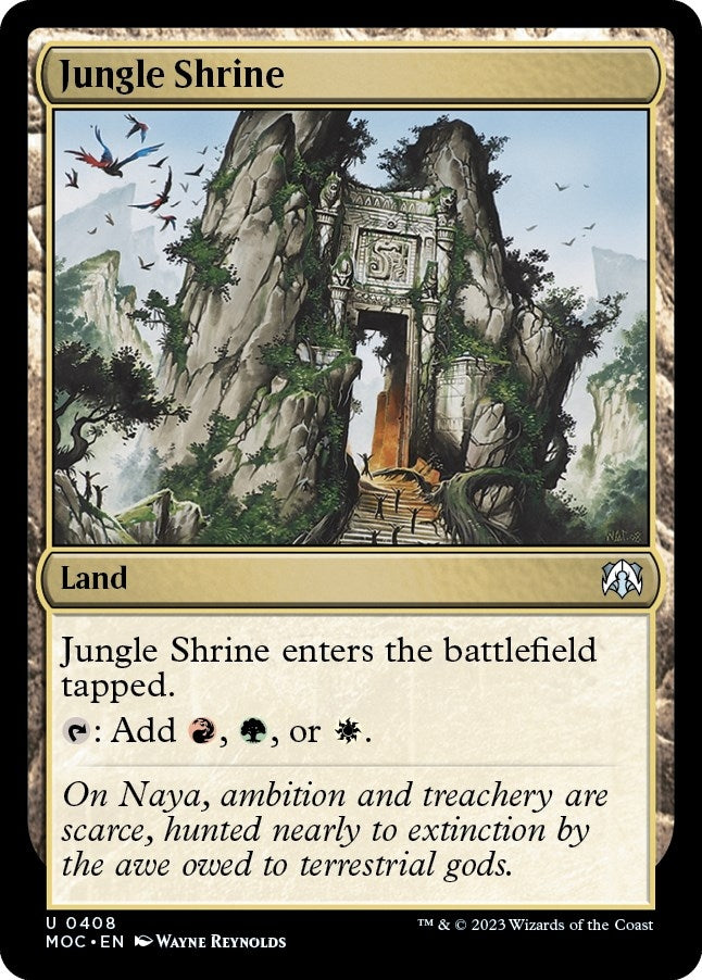 Image for Jungle Shrine (408) (Commander: March of the Machine) - Magic: The Gathering