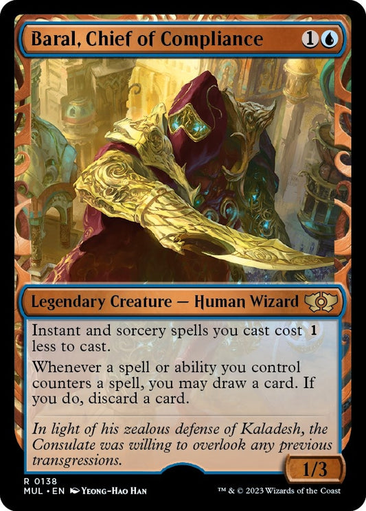 Image for Baral, Chief of Compliance (Halo Foil) (138) (March of the Machine: Multiverse Legends) - Magic: The Gathering