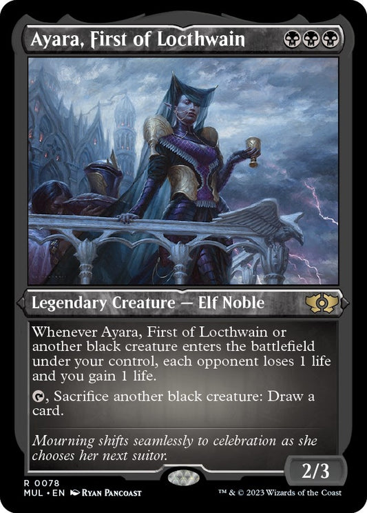 Image for Ayara, First of Locthwain (Foil Etched) (78) (March of the Machine: Multiverse Legends) - Magic: The Gathering