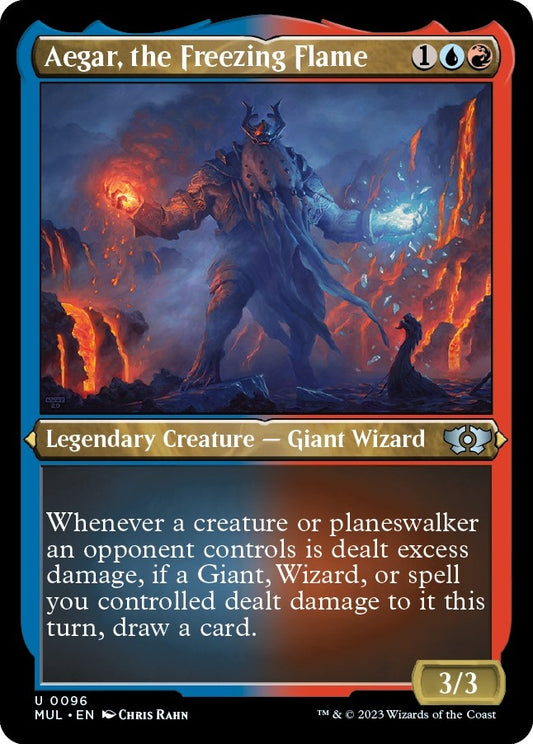 Image for Aegar, the Freezing Flame (Foil Etched) (96) (March of the Machine: Multiverse Legends) - Magic: The Gathering