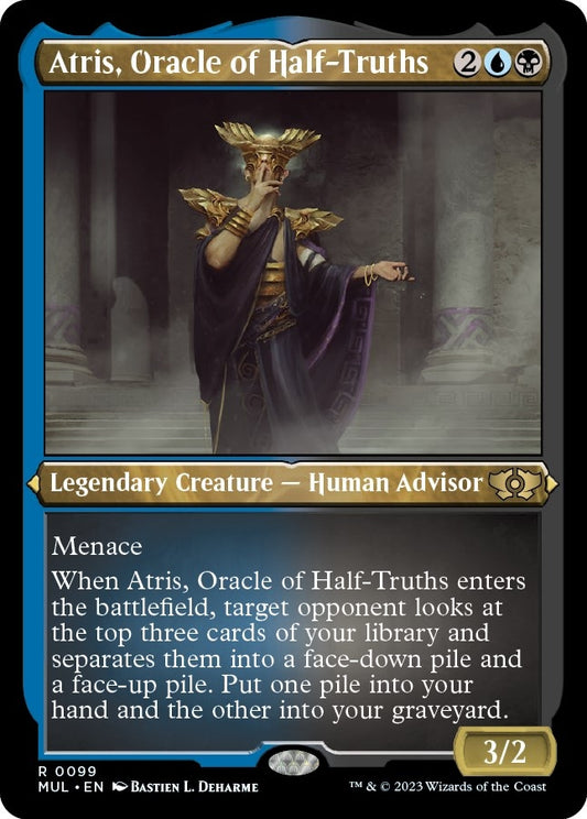 Image for Atris, Oracle of Half-Truths (Foil Etched) (99) (March of the Machine: Multiverse Legends) - Magic: The Gathering