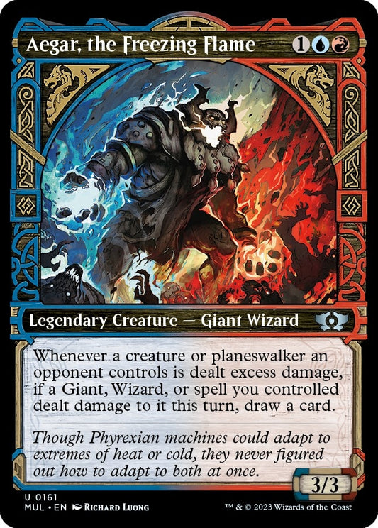 Image for Aegar, the Freezing Flame (Halo Foil) (161) (March of the Machine: Multiverse Legends) - Magic: The Gathering