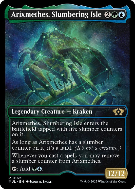 Image for Arixmethes, Slumbering Isle (Halo Foil) (162) (March of the Machine: Multiverse Legends) - Magic: The Gathering