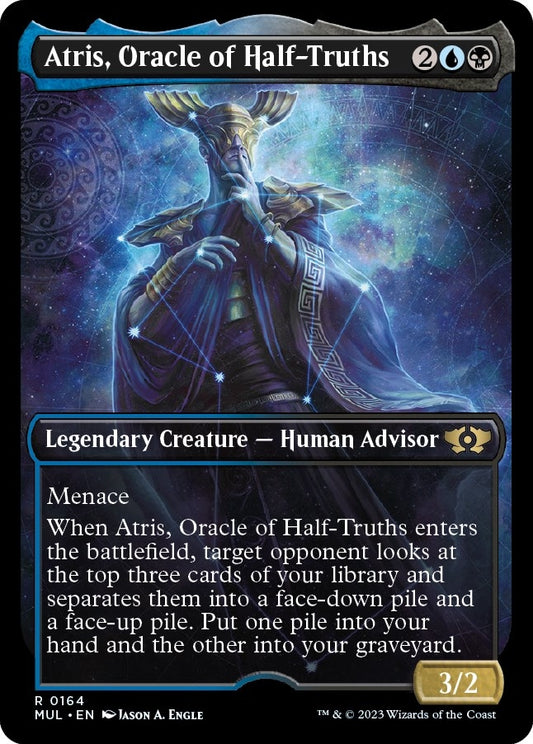 Image for Atris, Oracle of Half-Truths (Halo Foil) (164) (March of the Machine: Multiverse Legends) - Magic: The Gathering