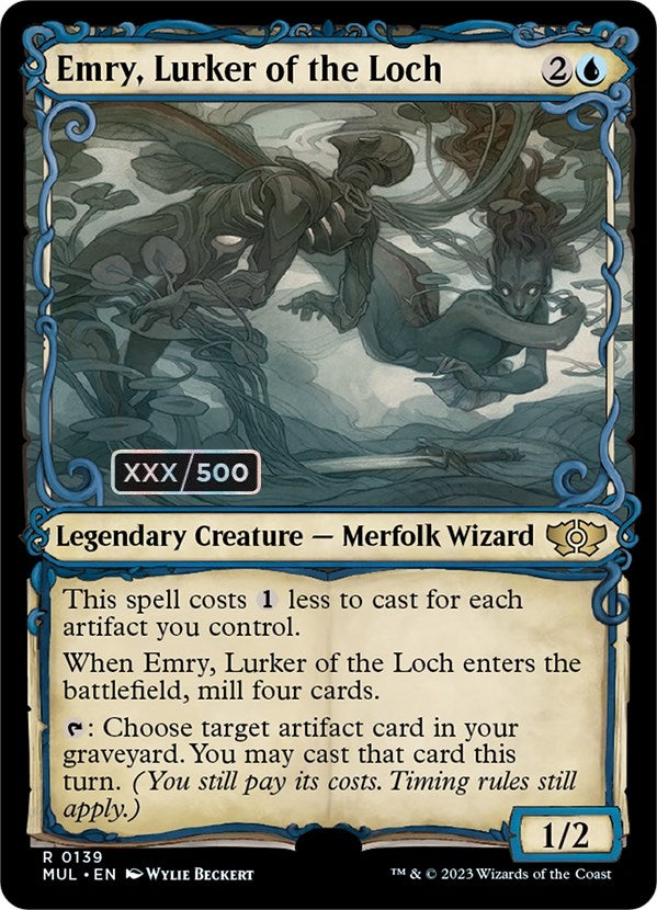 Image for Emry, Lurker of the Loch (Serial Numbered) (139) (March of the Machine: Multiverse Legends) - Magic: The Gathering