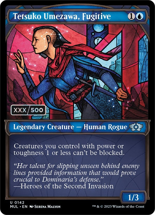 Image for Tetsuko Umezawa, Fugitive (Serial Numbered) (142) (March of the Machine: Multiverse Legends) - Magic: The Gathering