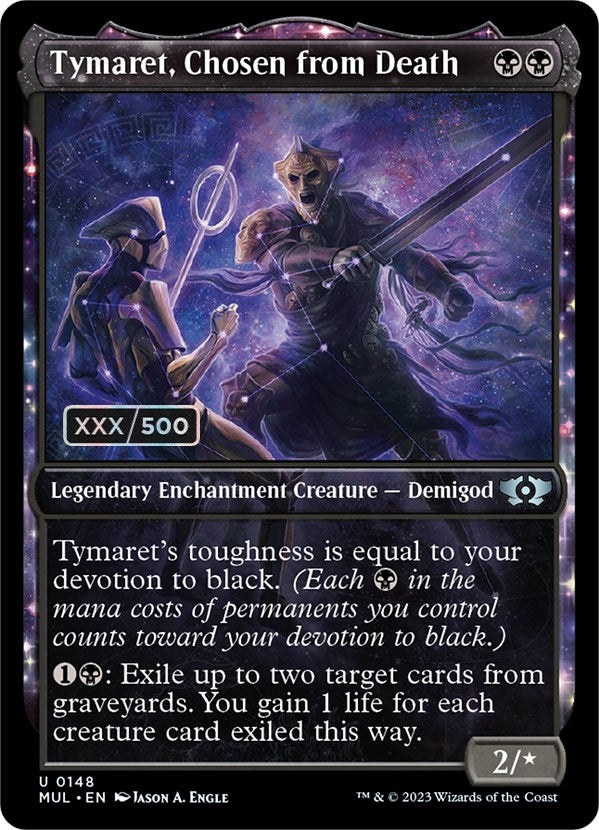 Image for Tymaret, Chosen from Death (Serial Numbered) (148) (March of the Machine: Multiverse Legends) - Magic: The Gathering