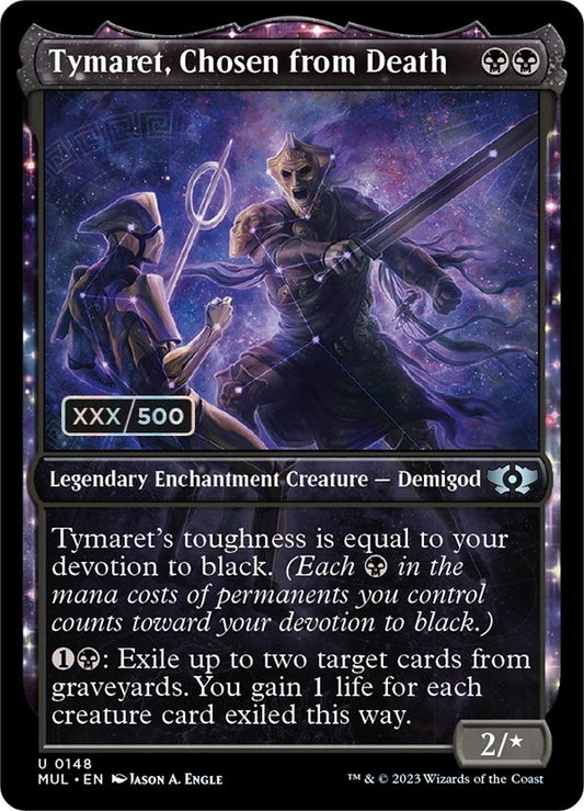 Image for Tymaret, Chosen from Death (Serial Numbered) (148) (March of the Machine: Multiverse Legends) - Magic: The Gathering