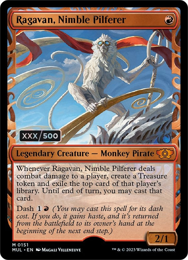 Image for Ragavan, Nimble Pilferer (Serial Numbered) (151) (March of the Machine: Multiverse Legends) - Magic: The Gathering