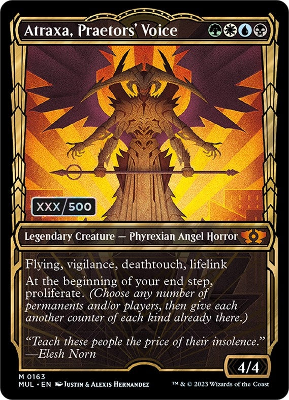 Image for Atraxa, Praetors' Voice (Serial Numbered) (163) (March of the Machine: Multiverse Legends) - Magic: The Gathering