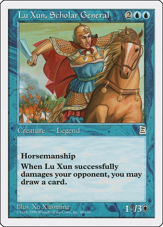 Image for Lu Xun, Scholar General (48) (Portal Three Kingdoms) - Magic: The Gathering