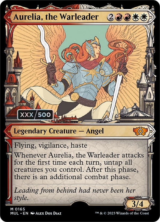Image for Aurelia, the Warleader (Serial Numbered) (165) (March of the Machine: Multiverse Legends) - Magic: The Gathering