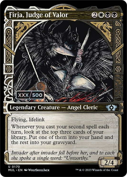 Image for Firja, Judge of Valor (Serial Numbered) (170) (March of the Machine: Multiverse Legends) - Magic: The Gathering