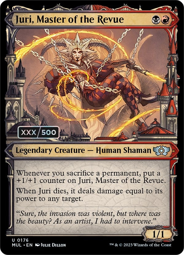 Image for Juri, Master of the Revue (Serial Numbered) (176) (March of the Machine: Multiverse Legends) - Magic: The Gathering