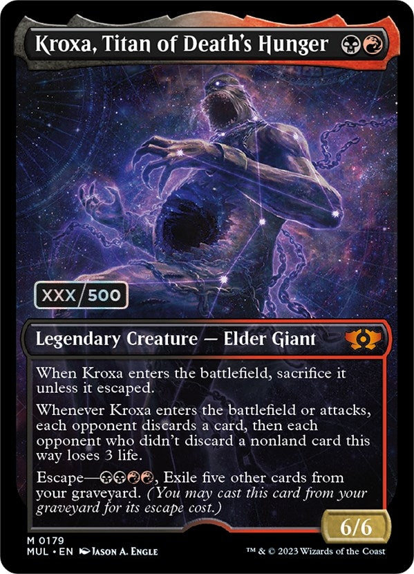 Image for Kroxa, Titan of Death's Hunger (Serial Numbered) (179) (March of the Machine: Multiverse Legends) - Magic: The Gathering