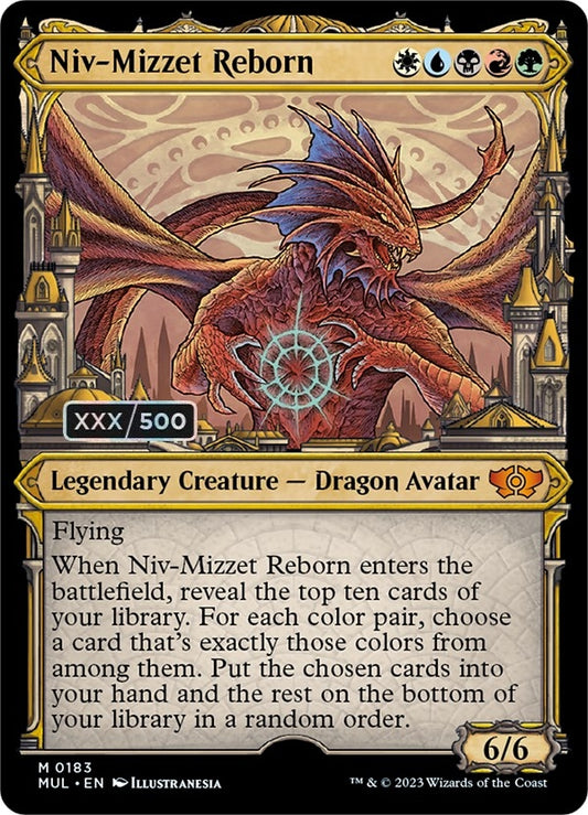 Image for Niv-Mizzet Reborn (Serial Numbered) (183) (March of the Machine: Multiverse Legends) - Magic: The Gathering