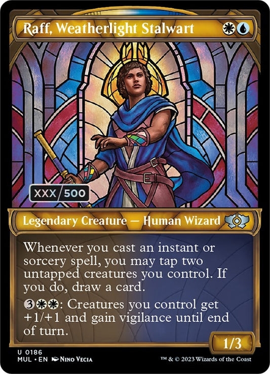 Image for Raff, Weatherlight Stalwart (Serial Numbered) (186) (March of the Machine: Multiverse Legends) - Magic: The Gathering