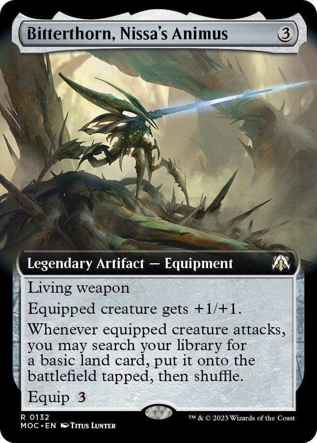 Image for Bitterthorn, Nissa's Animus (Extended Art) (132) (Commander: March of the Machine) - Magic: The Gathering