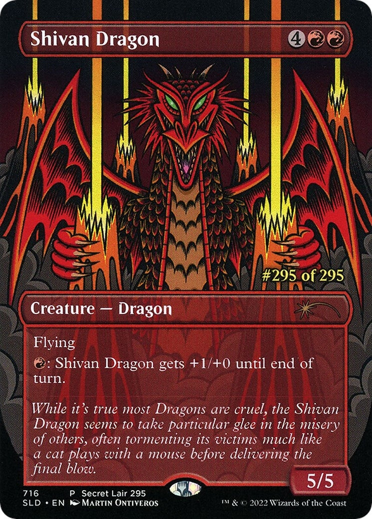 Image for Shivan Dragon (Serial Numbered) (716) (Secret Lair Drop Series) - Magic: The Gathering