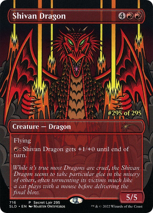 Image for Shivan Dragon (Serial Numbered) (716) (Secret Lair Drop Series) - Magic: The Gathering