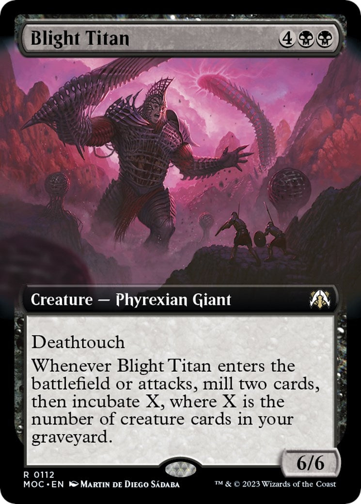 Image for Blight Titan (Extended Art) (112) (Commander: March of the Machine) - Magic: The Gathering
