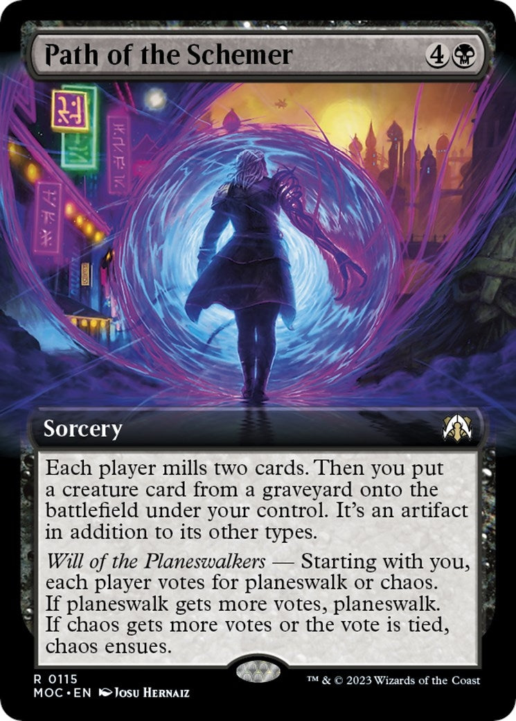 Image for Path of the Schemer (Extended Art) (115) (Commander: March of the Machine) - Magic: The Gathering