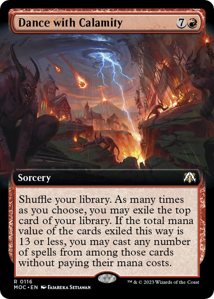 Image for Dance with Calamity (Extended Art) (116) (Commander: March of the Machine) - Magic: The Gathering