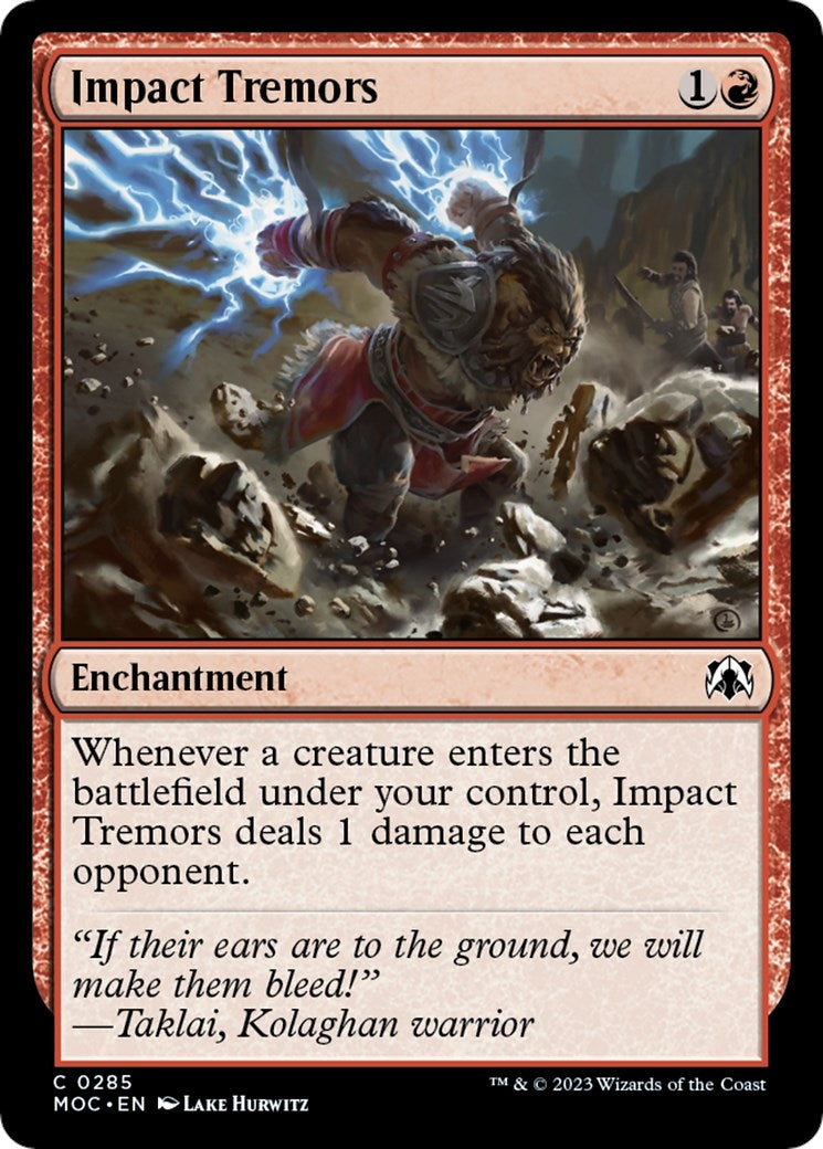 Image for Impact Tremors (285) (Commander: March of the Machine) - Magic: The Gathering