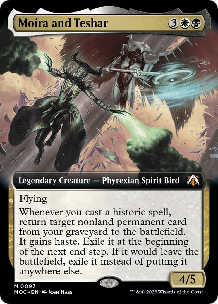 Image for Moira and Teshar (Extended Art) (93) (Commander: March of the Machine) - Magic: The Gathering
