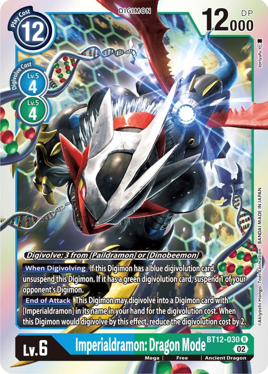 Image for Imperialdramon: Dragon Mode (BT12-030 R) (Across Time) - Digimon Card Game