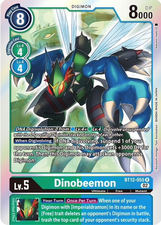Image for Dinobeemon (BT12-055 R) (Across Time) - Digimon Card Game