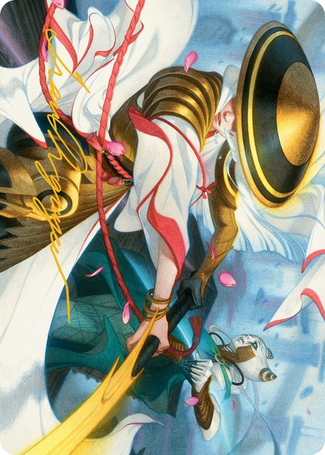 Image for Cut Short Art Card (Gold-Stamped Signature) (3) (Art Series: March of the Machine) - Magic: The Gathering