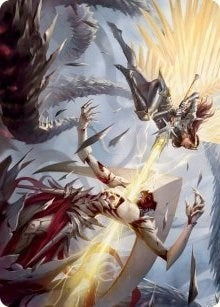 Image for Elspeth's Smite Art Card (5) (Art Series: March of the Machine) - Magic: The Gathering