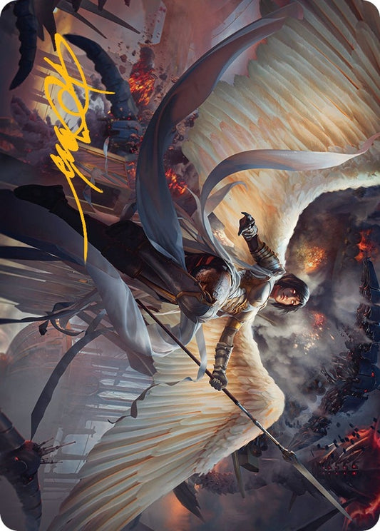 Image for Serra Faithkeeper Art Card (Gold-Stamped Signature) (7) (Art Series: March of the Machine) - Magic: The Gathering