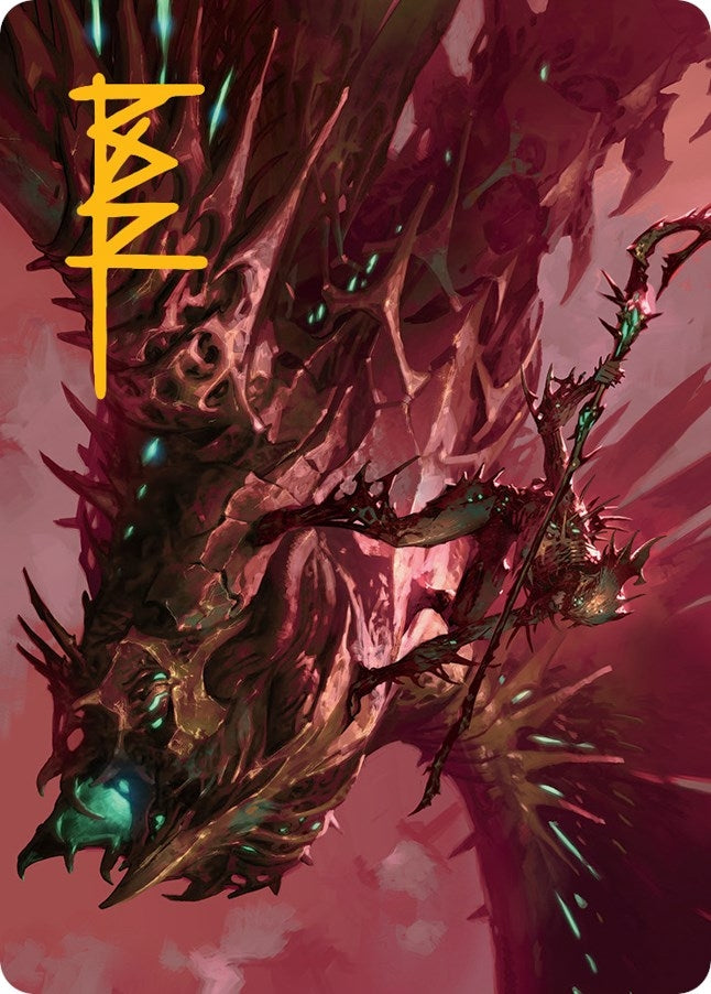 Image for Skyclave Invader Art Card (Gold-Stamped Signature) (18) (Art Series: March of the Machine) - Magic: The Gathering