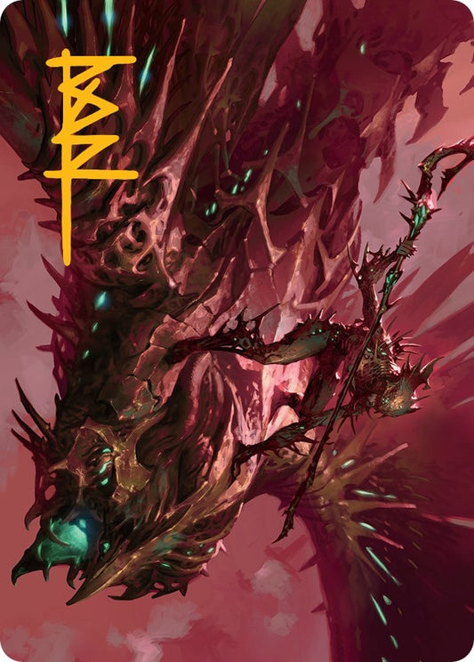 Image for Skyclave Invader Art Card (Gold-Stamped Signature) (18) (Art Series: March of the Machine) - Magic: The Gathering