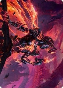Image for Ayara, Furnace Queen Art Card (21) (Art Series: March of the Machine) - Magic: The Gathering