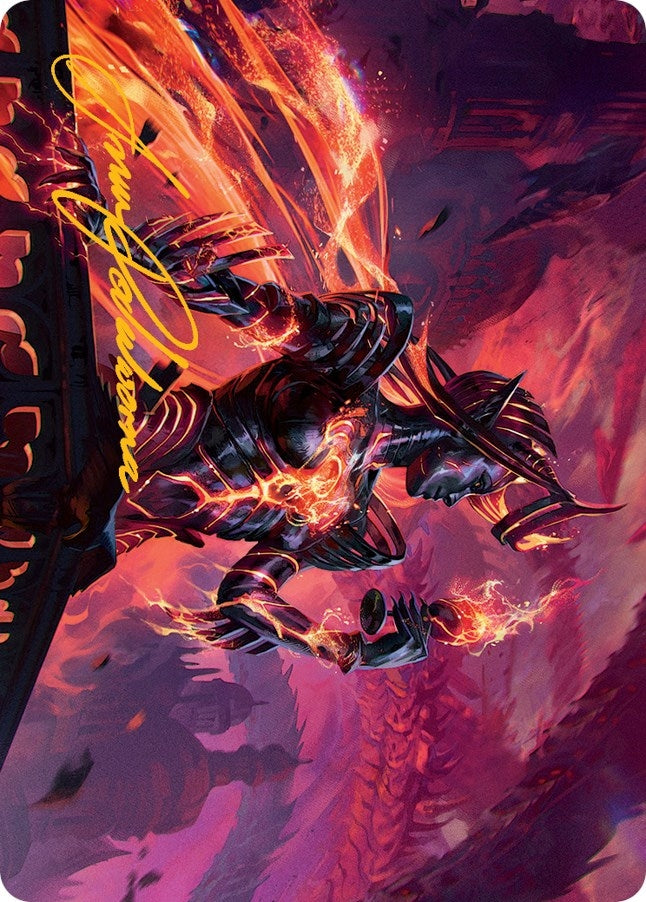 Image for Ayara, Furnace Queen Art Card (Gold-Stamped Signature) (21) (Art Series: March of the Machine) - Magic: The Gathering