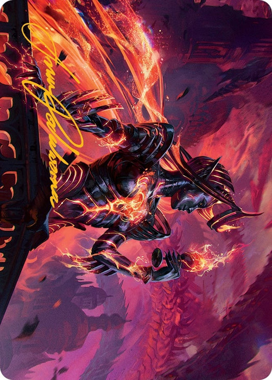 Image for Ayara, Furnace Queen Art Card (Gold-Stamped Signature) (21) (Art Series: March of the Machine) - Magic: The Gathering