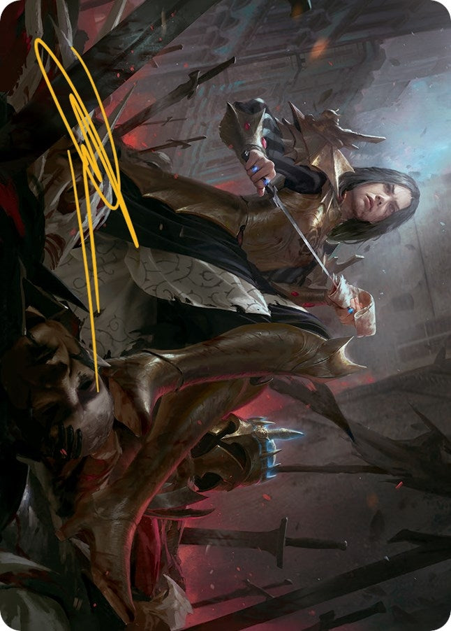 Image for Marchesa, Resolute Monarch Art Card (25/81) (Gold-Stamped Signature) (25) (Art Series: March of the Machine) - Magic: The Gathering
