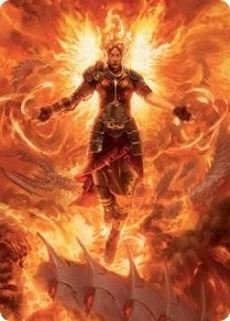 Image for Chandra, Hope's Beacon Art Card (30) (Art Series: March of the Machine) - Magic: The Gathering