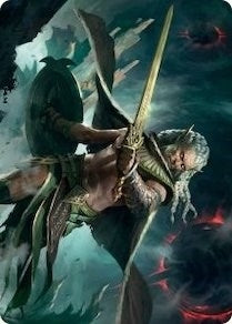 Image for Serpent-Blade Assailant Art Card (40/81) (40) (Art Series: March of the Machine) - Magic: The Gathering
