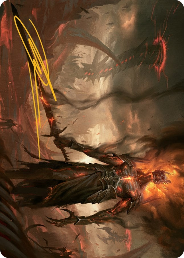 Image for Ashen Reaper Art Card (Gold-Stamped Signature) (46) (Art Series: March of the Machine) - Magic: The Gathering
