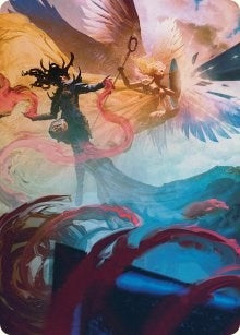 Image for Drana and Linvala Art Card (58) (Art Series: March of the Machine) - Magic: The Gathering