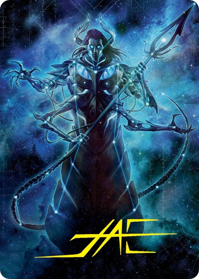 Image for Heliod, the Warped Eclipse Art Card (Gold-Stamped Signature) (60) (Art Series: March of the Machine) - Magic: The Gathering