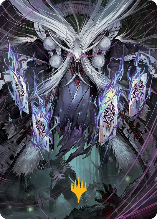 Image for Horobi, Death's Wail Art Card (Gold-Stamped Signature) (70) (Art Series: March of the Machine) - Magic: The Gathering
