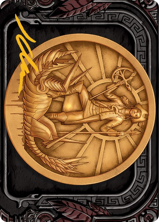 Image for Captain Lannery Storm Art Card (Gold-Stamped Signature) (73) (Art Series: March of the Machine) - Magic: The Gathering
